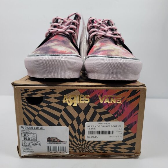 VANS Chukka LX Vault OG x Aries Tie Dye Unisex US Men's 8.5 Women's 10 NWB - Picture 2 of 10